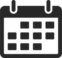 The image displays a digital calendar with the month of October visible, showing dates from the 1st to the 30th. It is a simple, black and white representation of a calendar icon typically used in interfaces for scheduling or date management purposes.