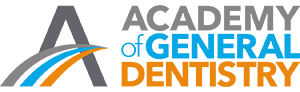The image is a logo for the Academy of General Dentistry.